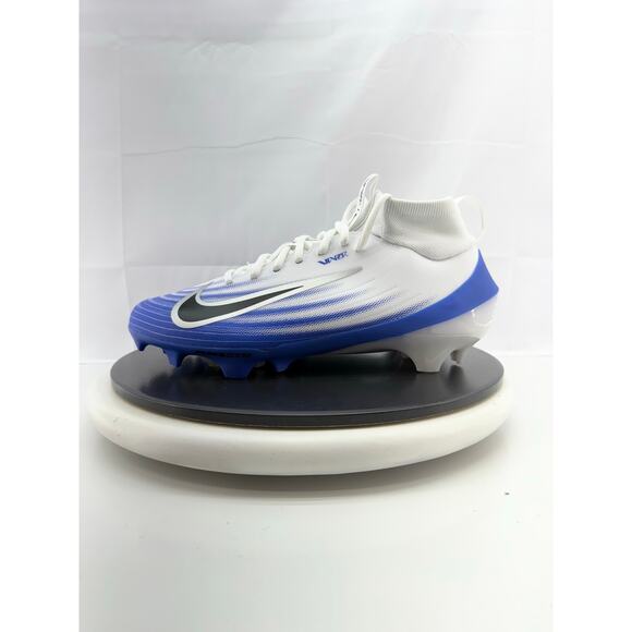 Nike Zoom Air Vapor Pro 1 Mens Sz 9 Football Cleats White Racer Blue FB3298-101 - Picture 1 of 9